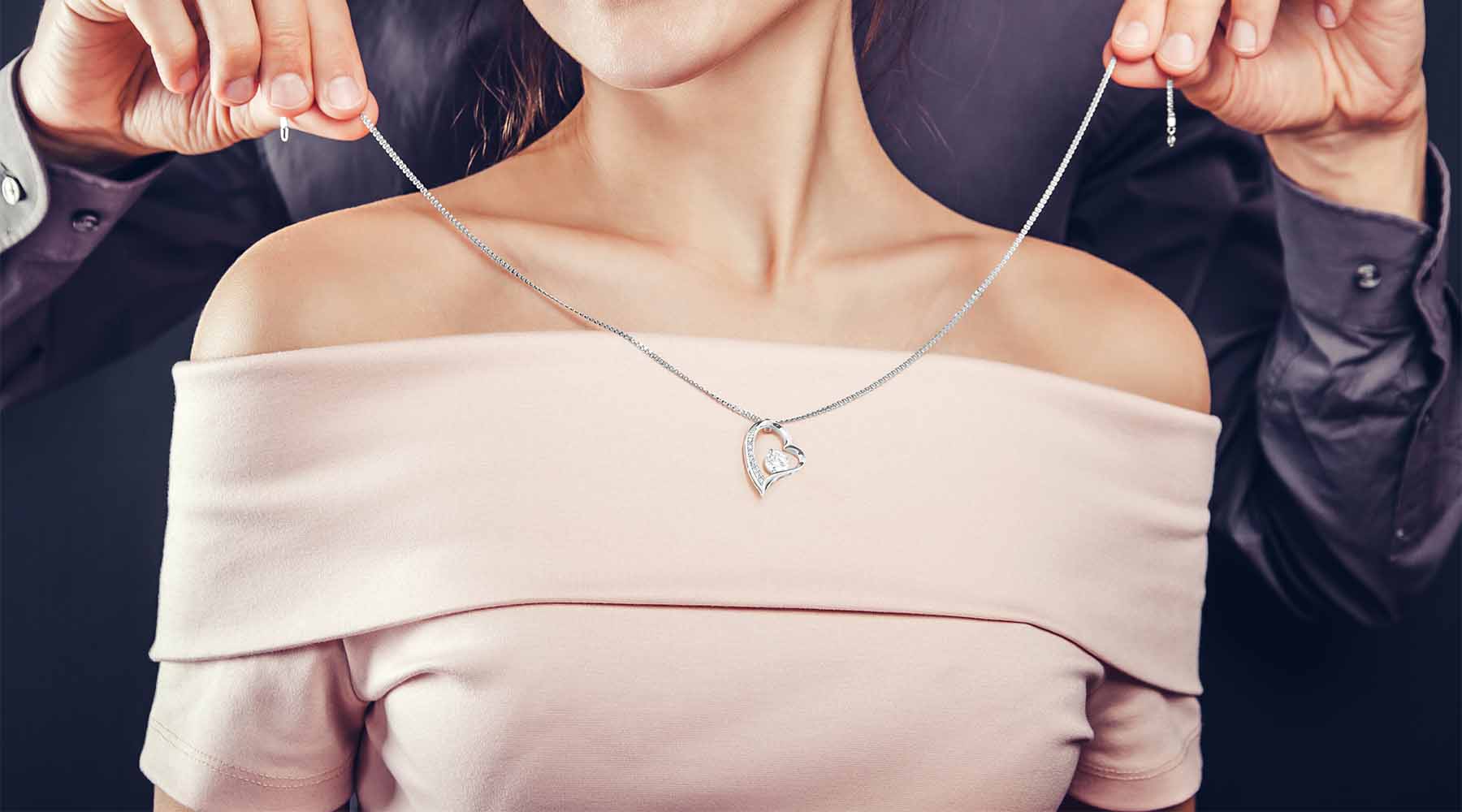 Heart Pendant Chain Necklace