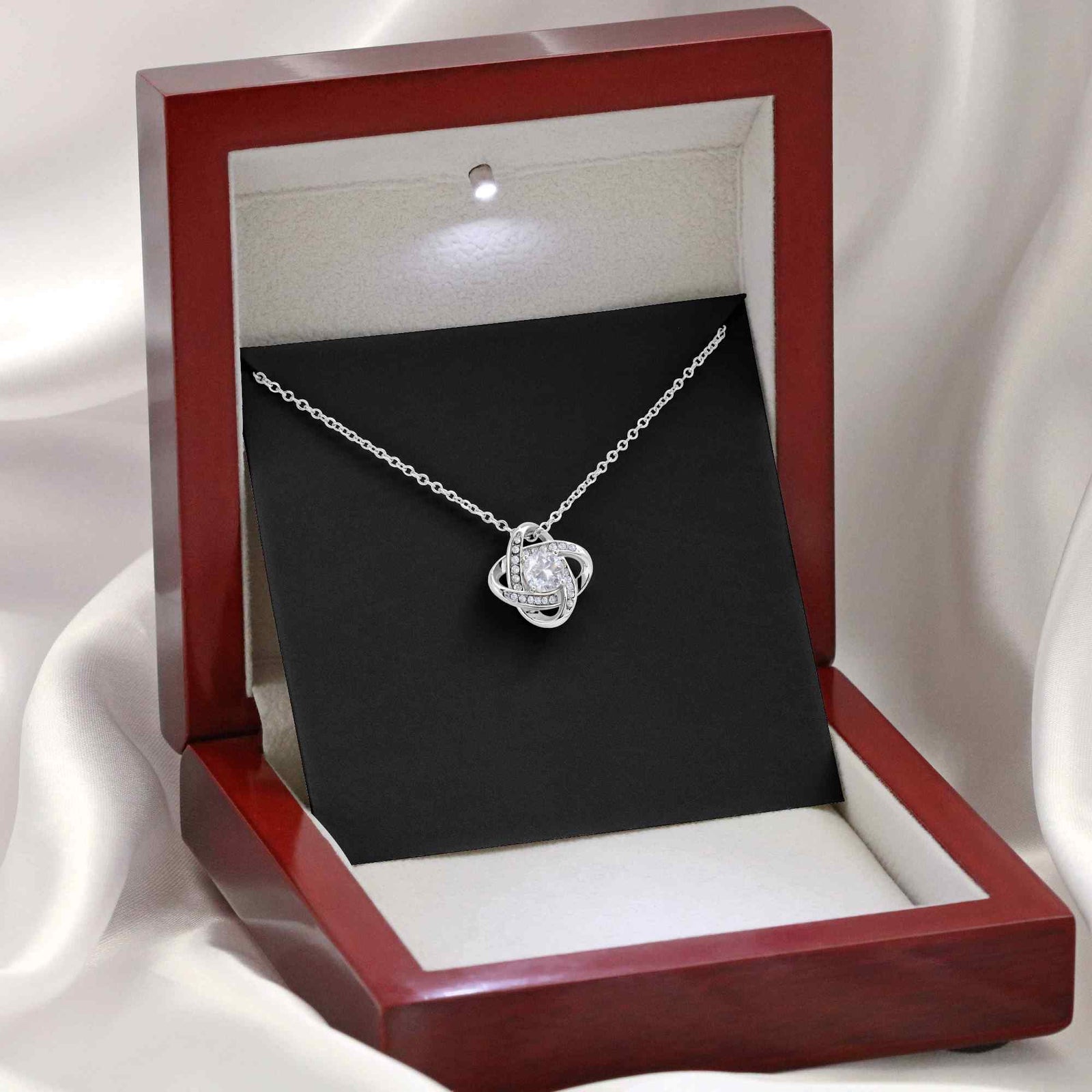 Love Knot Necklace Personalized Retirement Necklace for