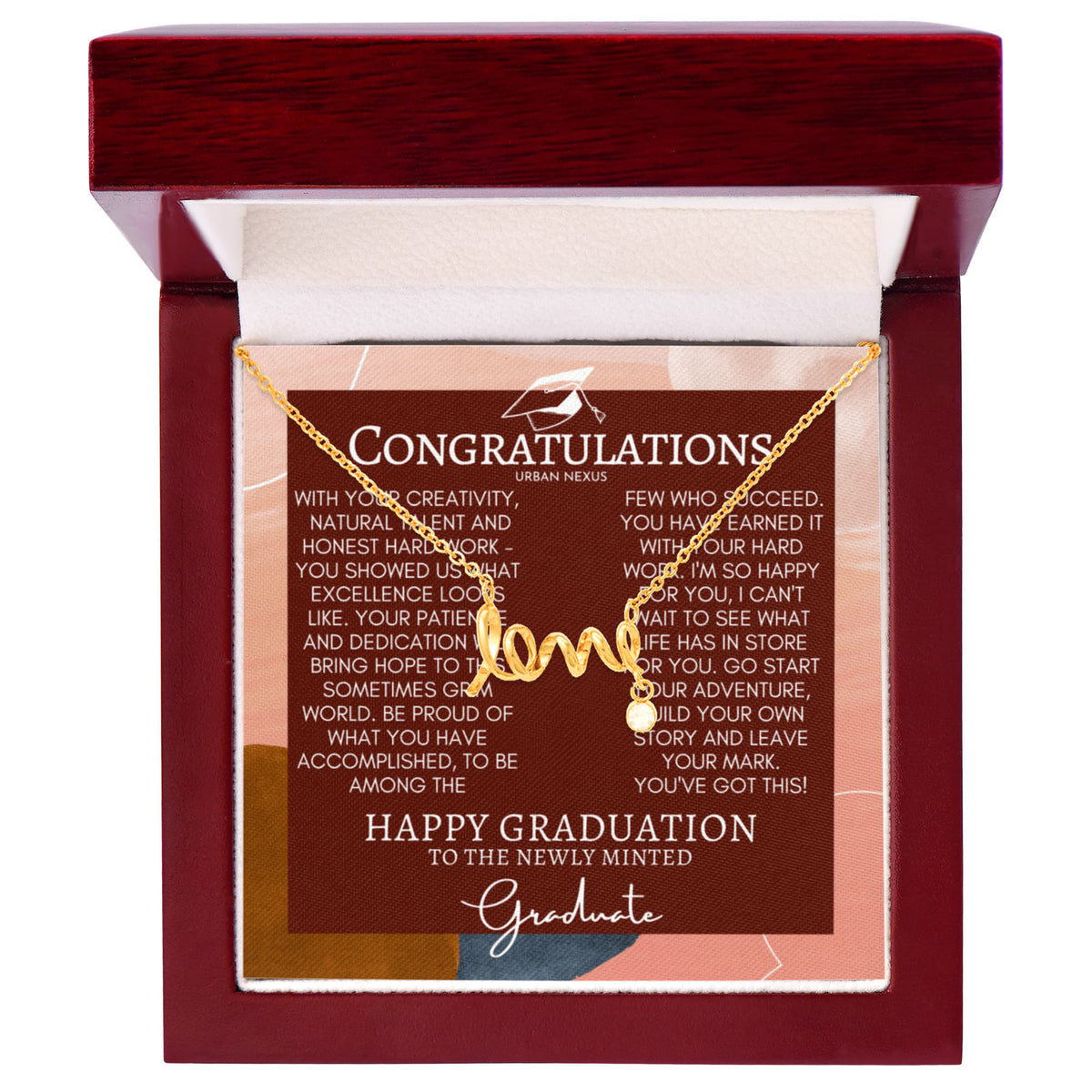 Unique Charm Necklace Graduation Present for Her GHX11