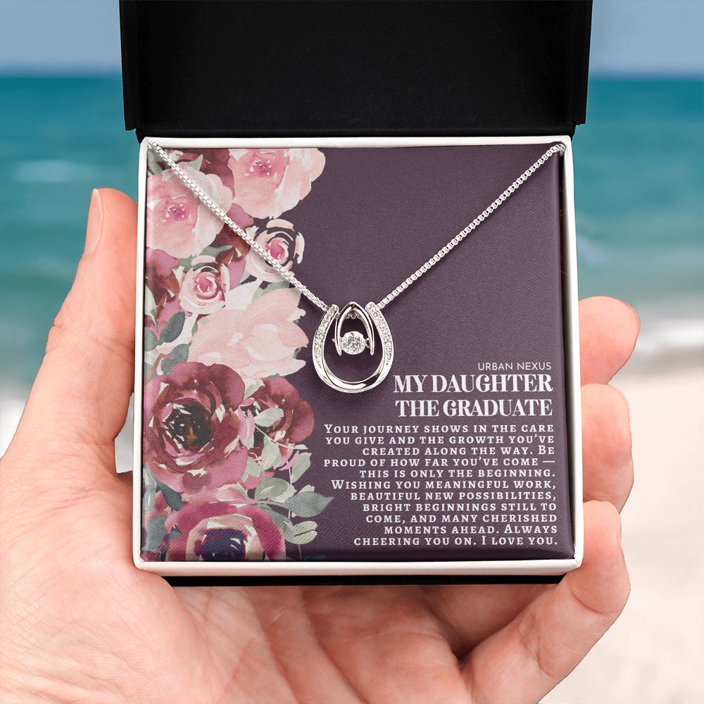 Horseshoe Necklace | Graduation Gift for My Daughter GHX2