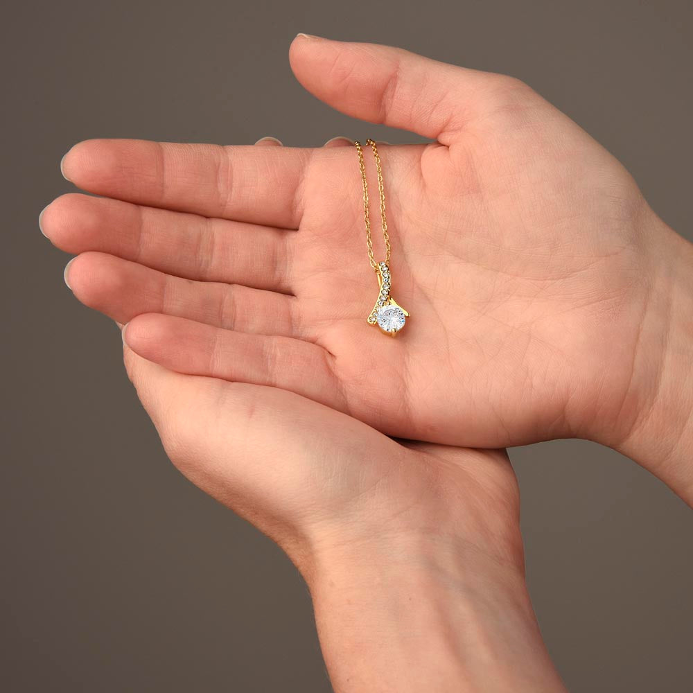 Ribbon Pendant Necklace - Birthday Gift for Grandma or Grandmother, Nana Meemaw Mimi Present GMX6