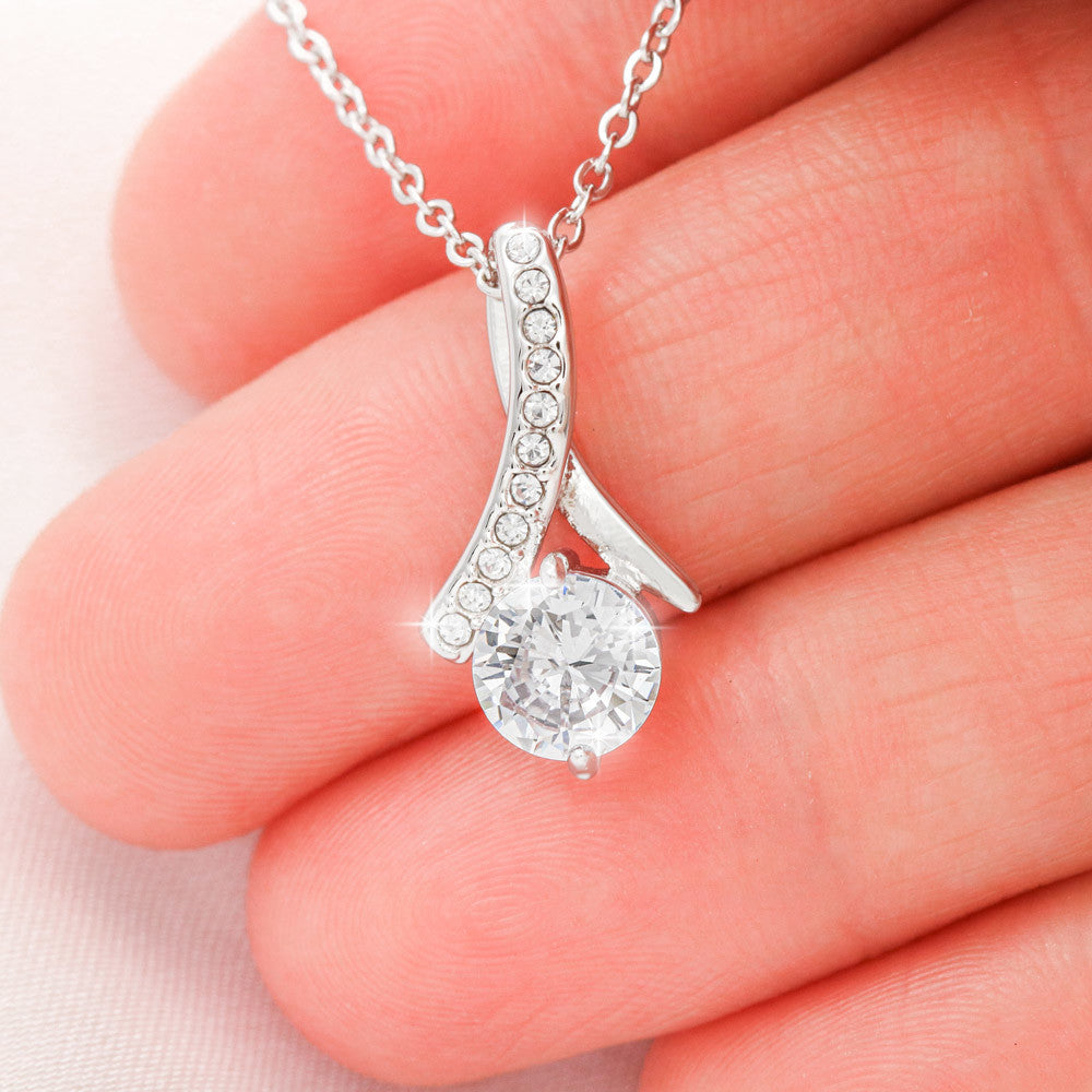 Ribbon Pendant Necklace - Birthday Gift for Grandma or Grandmother, Nana Meemaw Mimi Present GMX6