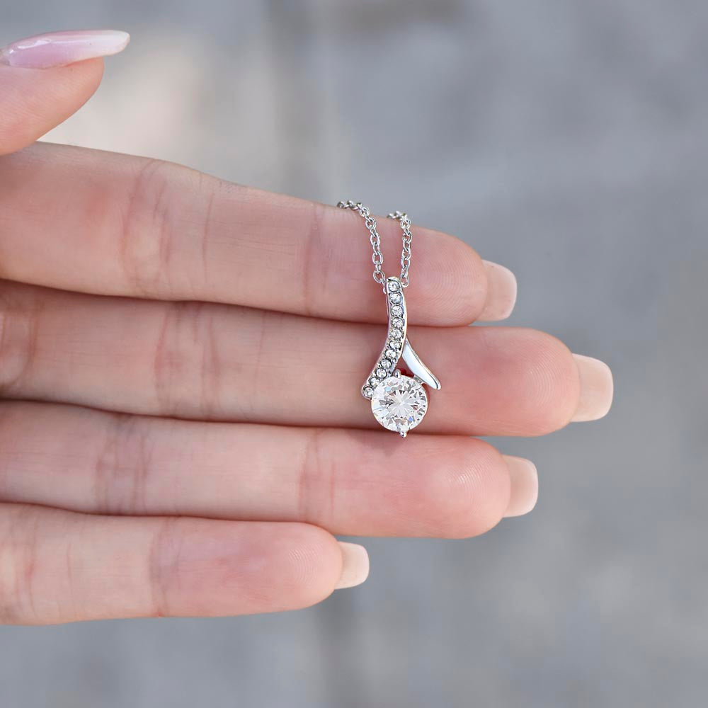 Ribbon Pendant Necklace - Birthday Gift for Grandma or Grandmother, Nana Meemaw Mimi Present GMX6