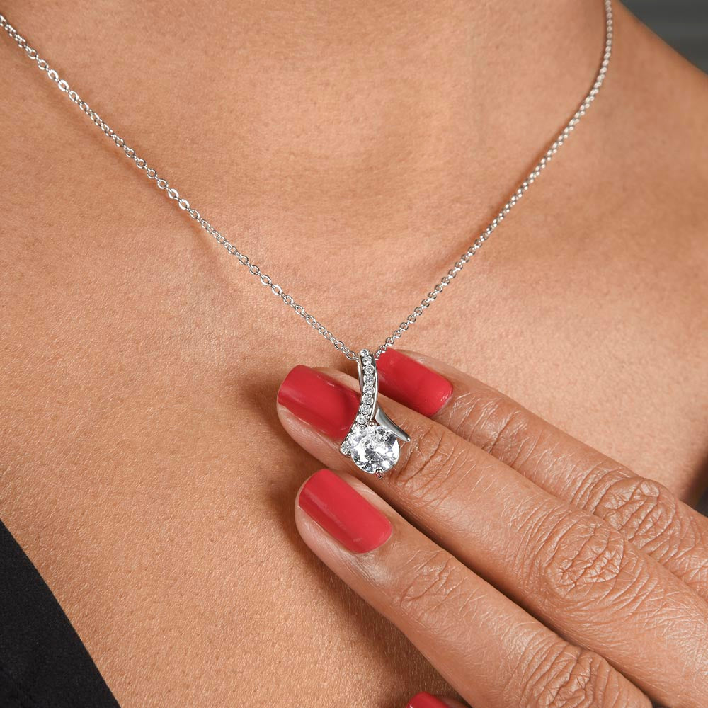 Ribbon Pendant Necklace - Birthday Gift for Grandma or Grandmother, Nana Meemaw Mimi Present GMX6