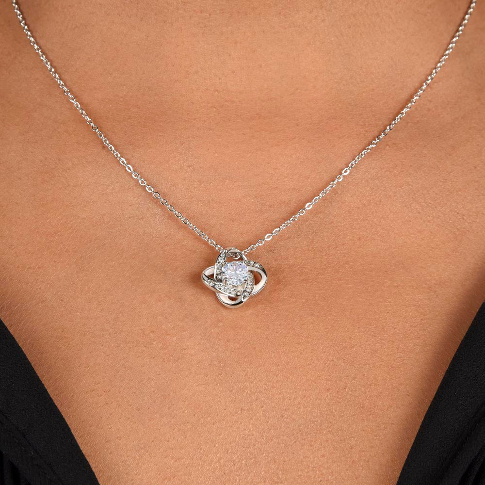 Love Knot Necklace - Birthday Gift for Grandma or Grandmother, Nana Meemaw Mimi Present GMX12