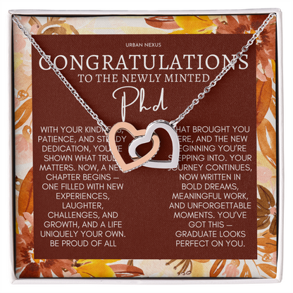 PHD Graduation Necklace Gift for Her GHX14