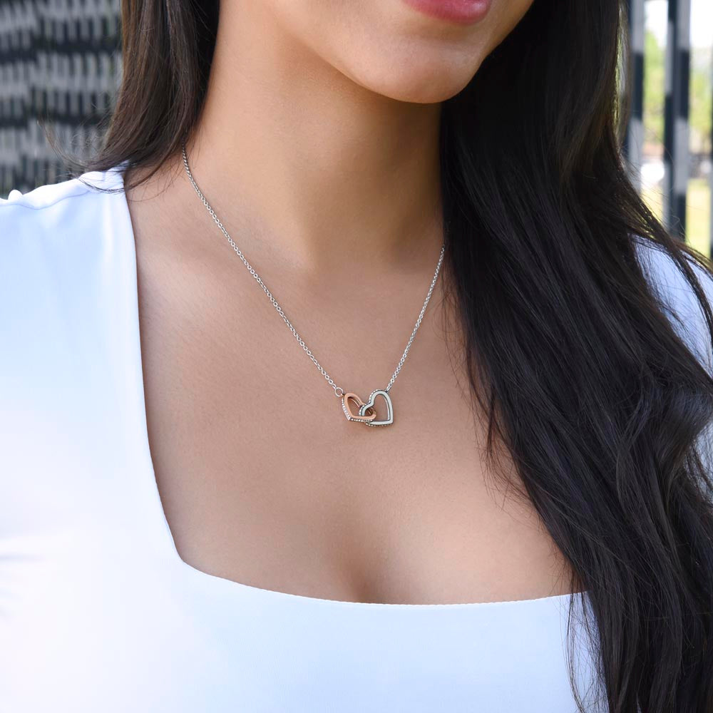 Linked Hearts Charm Necklace | Grandmother, Granny, Nana, Meemaw