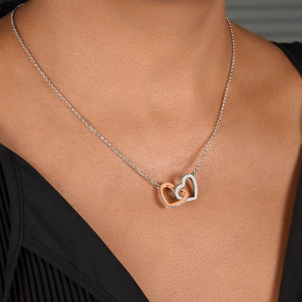 Linked Hearts Charm Necklace | Grandmother, Granny, Nana, Meemaw