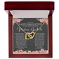 Linked Hearts Delicate Pendant Necklace | Masters Graduate Gift for Her GHX12