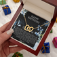 Linked Hearts Charm Necklace | Grandmother, Granny, Nana, Meemaw