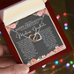 Linked Hearts Delicate Pendant Necklace | Masters Graduate Gift for Her GHX12