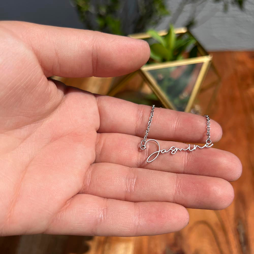 Horizontal Custom Name Nacklace | Graduation Gift for My Best Friend GHX3
