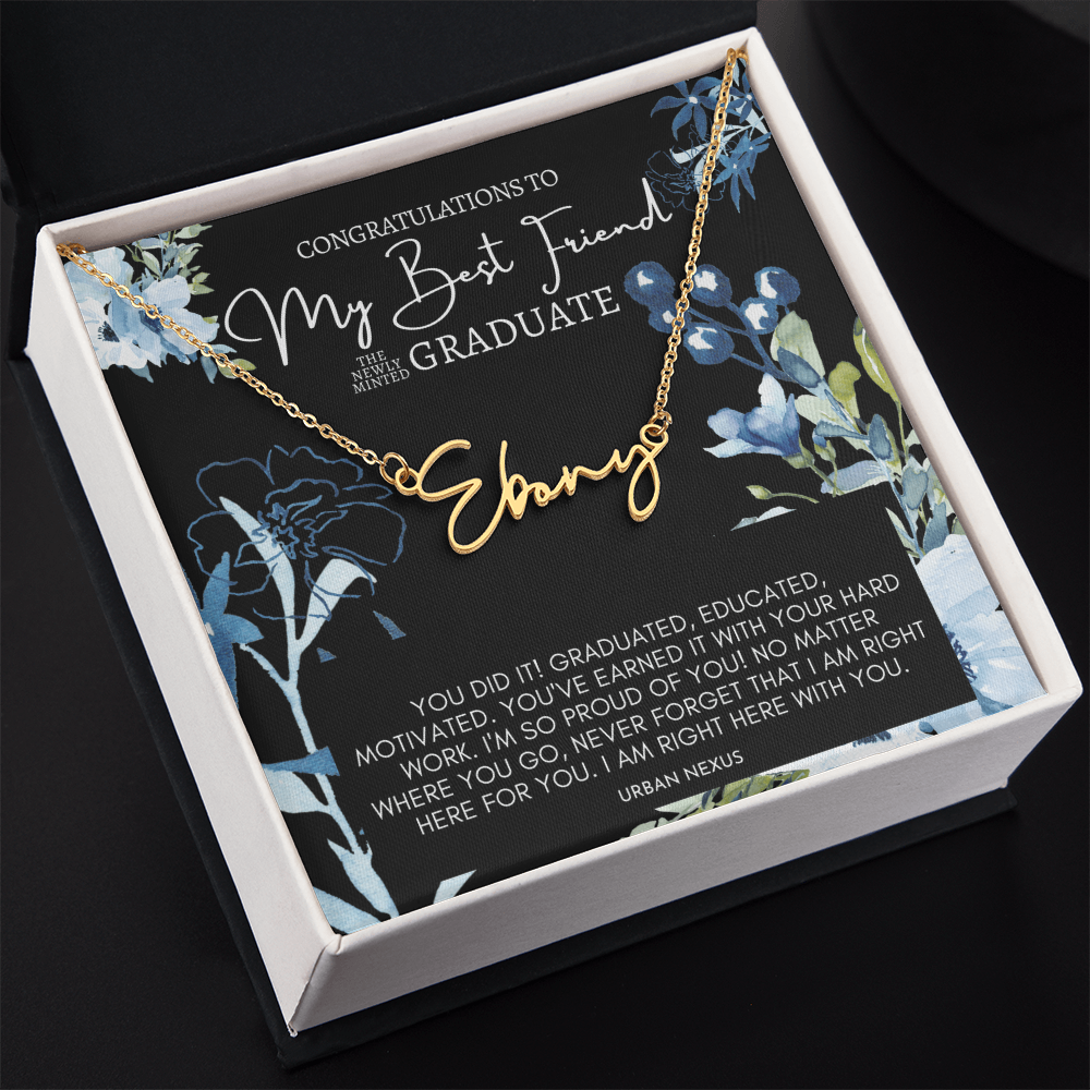 Horizontal Custom Name Nacklace | Graduation Gift for My Best Friend GHX3