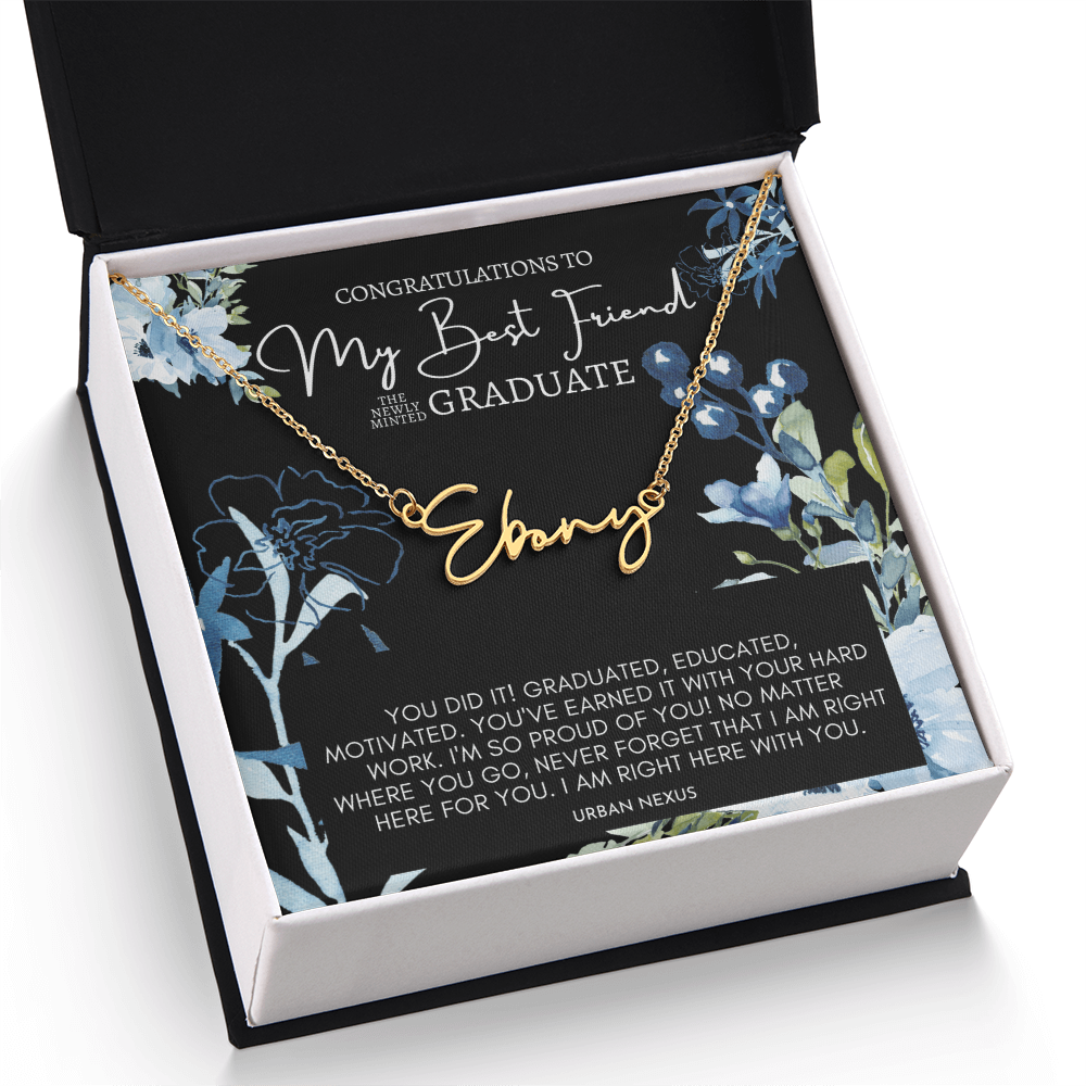 Horizontal Custom Name Nacklace | Graduation Gift for My Best Friend GHX3