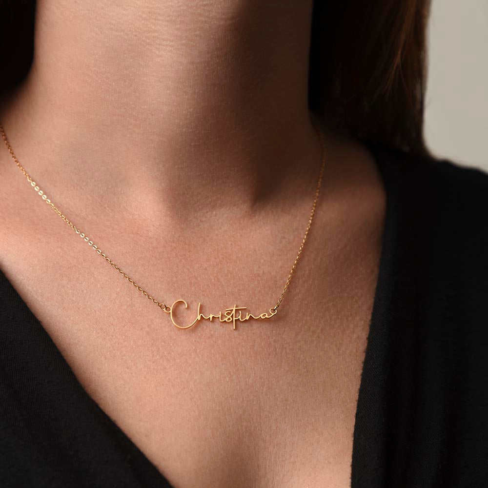 Horizontal Custom Name Nacklace | Graduation Gift for My Best Friend GHX3