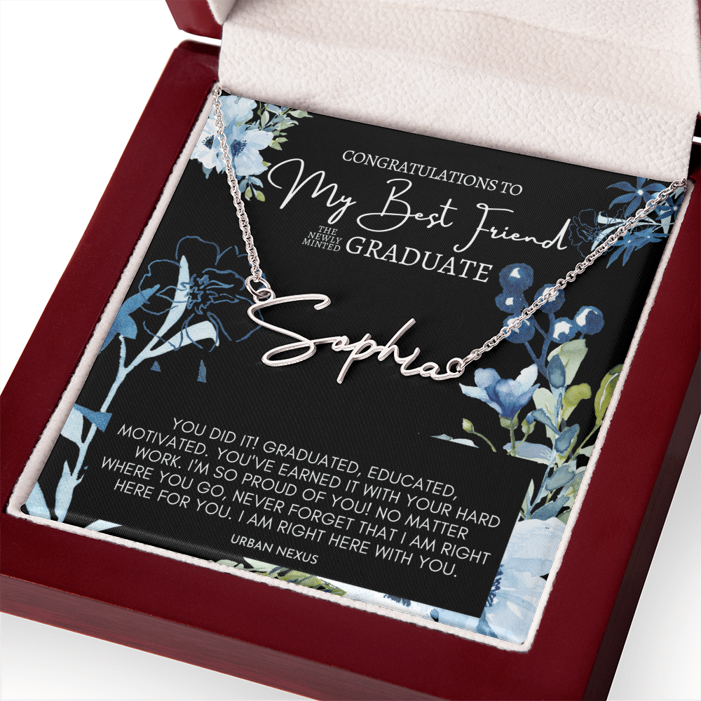 Horizontal Custom Name Nacklace | Graduation Gift for My Best Friend GHX3