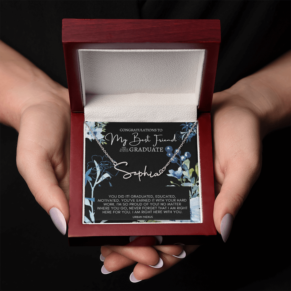 Horizontal Custom Name Nacklace | Graduation Gift for My Best Friend GHX3