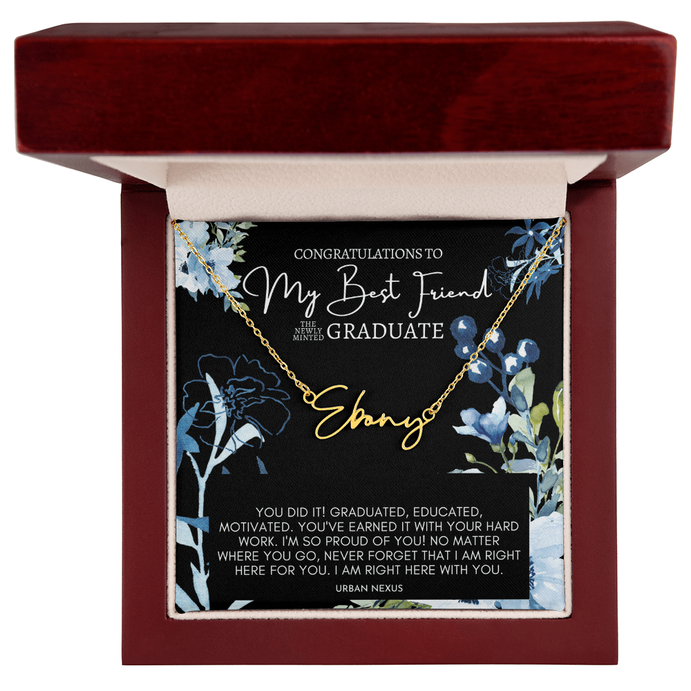 Horizontal Custom Name Nacklace | Graduation Gift for My Best Friend GHX3