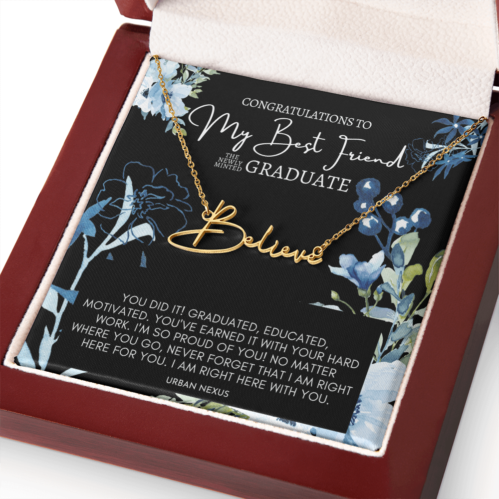 Horizontal Custom Name Nacklace | Graduation Gift for My Best Friend GHX3