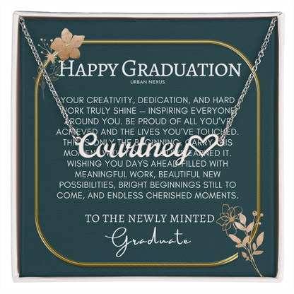 Heart Name Necklace | Personalized Graduation Jewelry Gift for Her GHX7