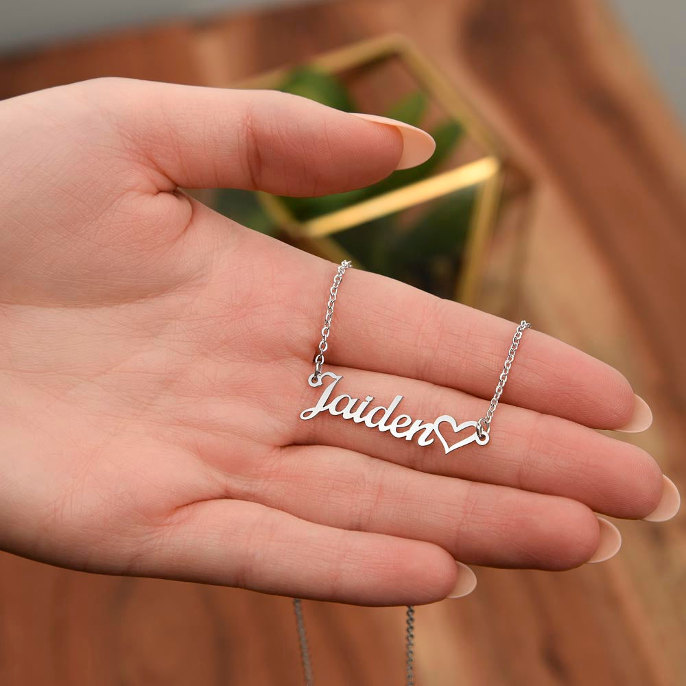 Heart Name Necklace | Grandmother