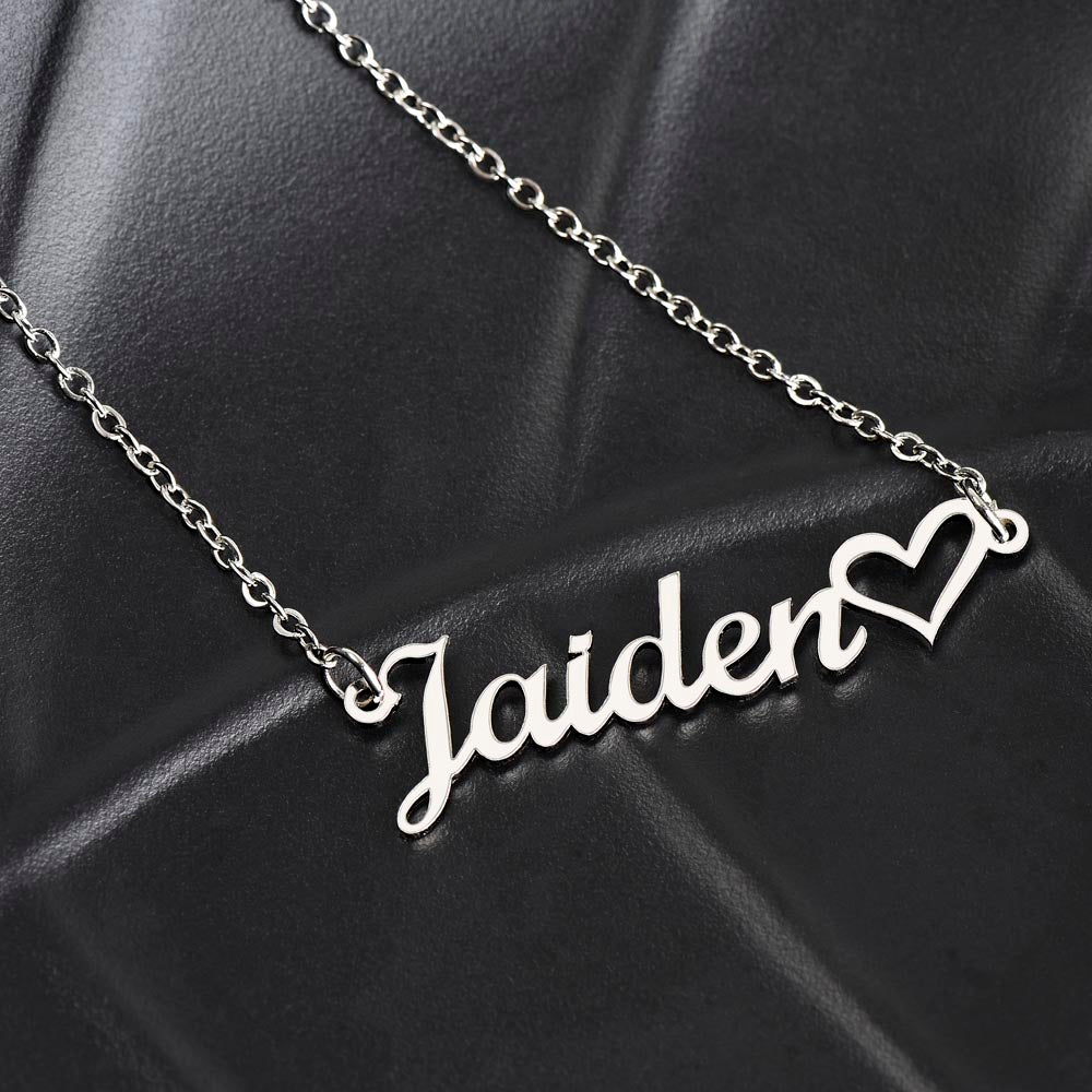 Heart Name Necklace | Grandmother