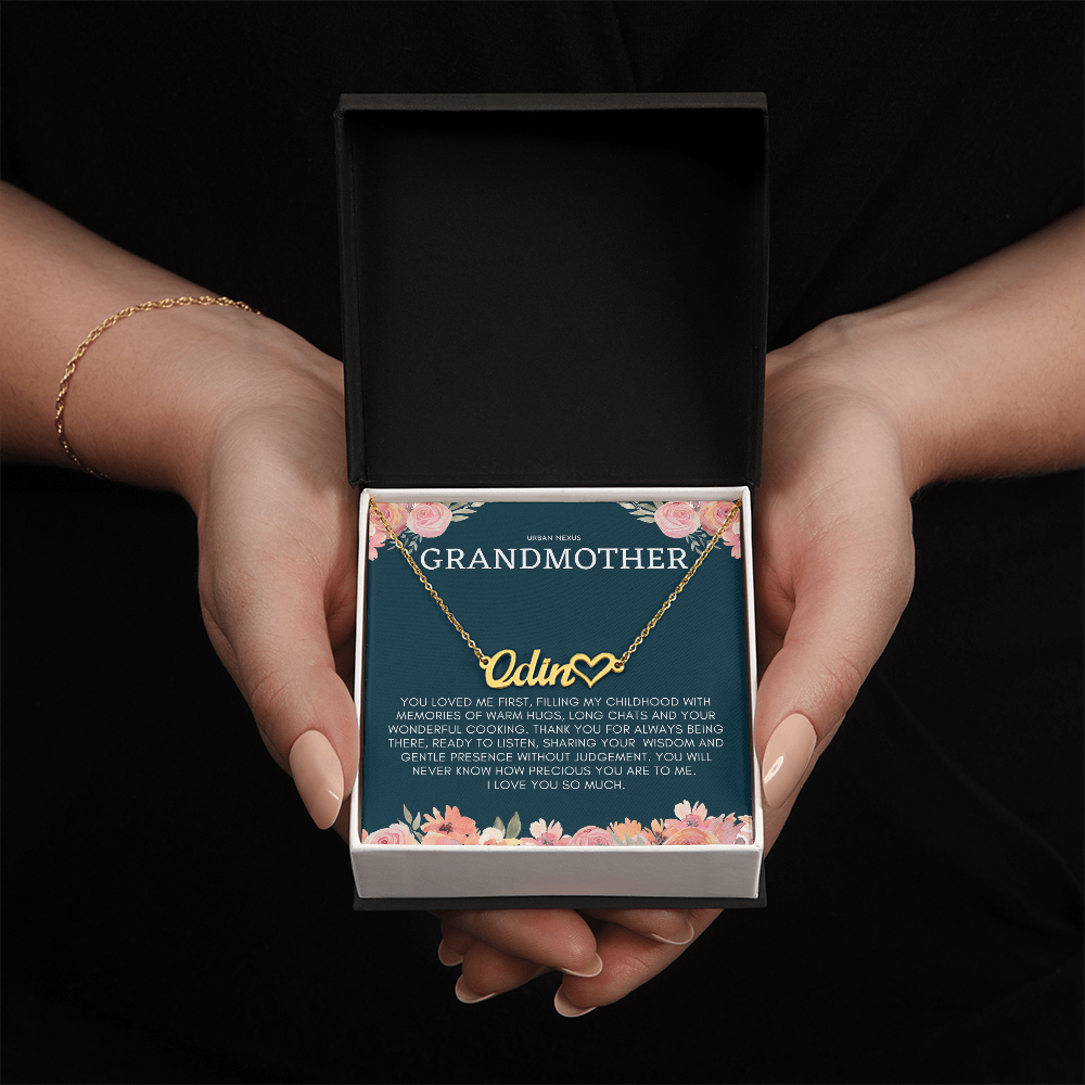 Heart Name Necklace | Grandmother