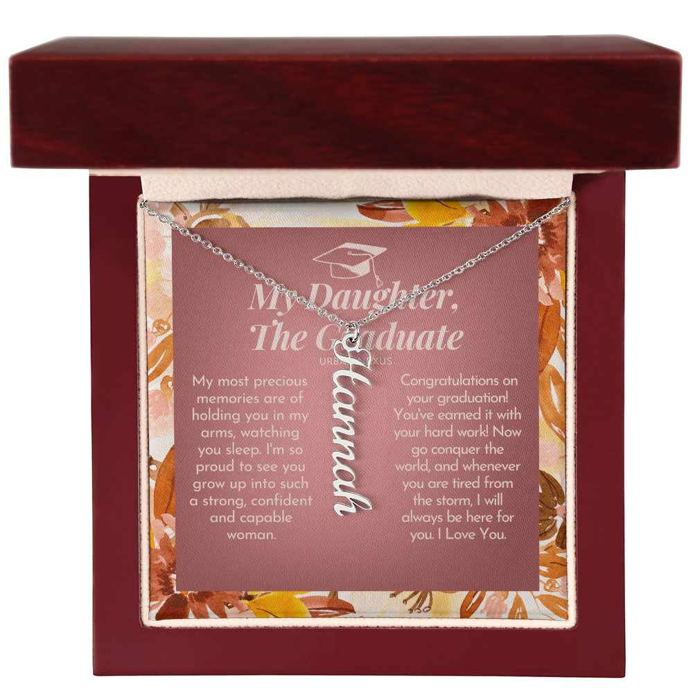 Dangle Name Necklace | Daughter Graduation Convocation Gifts for Her GHX8