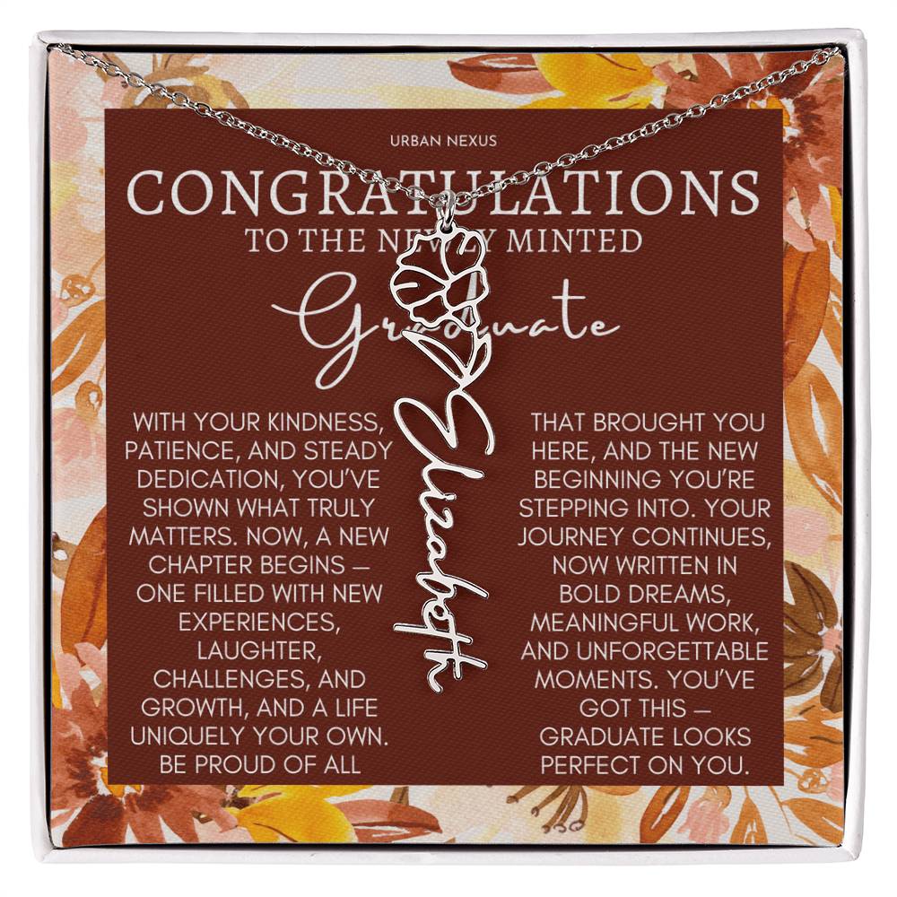 Flower Pendant Necklace | Graduation Gift for Her GHX1