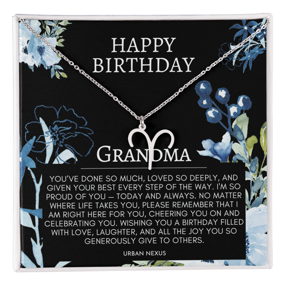 Grandmother Dainty Necklace | Horoscope, Zodiac, Star Sign