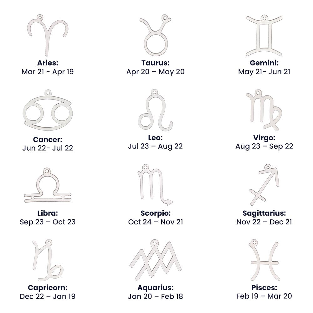 Grandmother Dainty Necklace | Horoscope, Zodiac, Star Sign