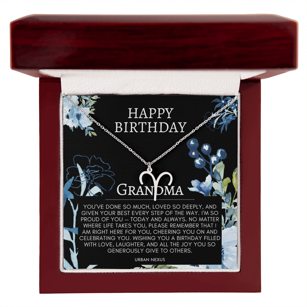 Grandmother Dainty Necklace | Horoscope, Zodiac, Star Sign