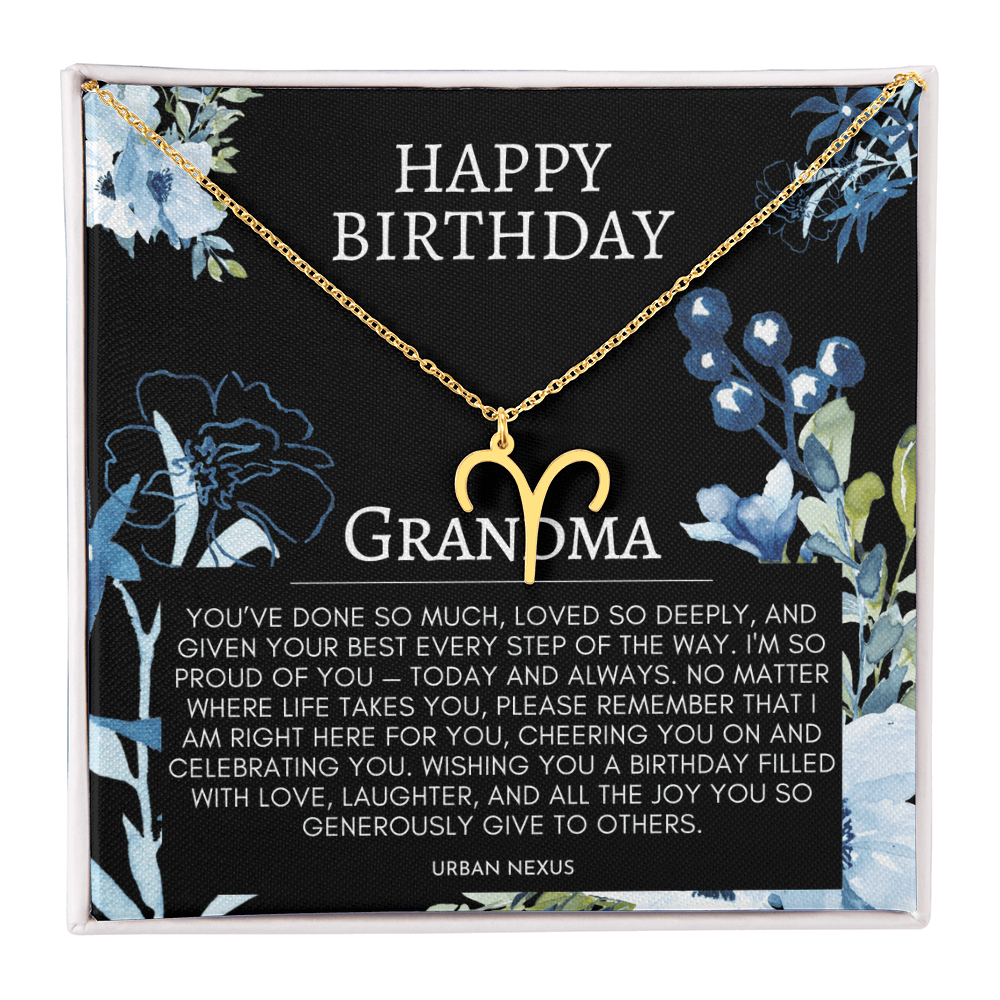 Grandmother Dainty Necklace | Horoscope, Zodiac, Star Sign