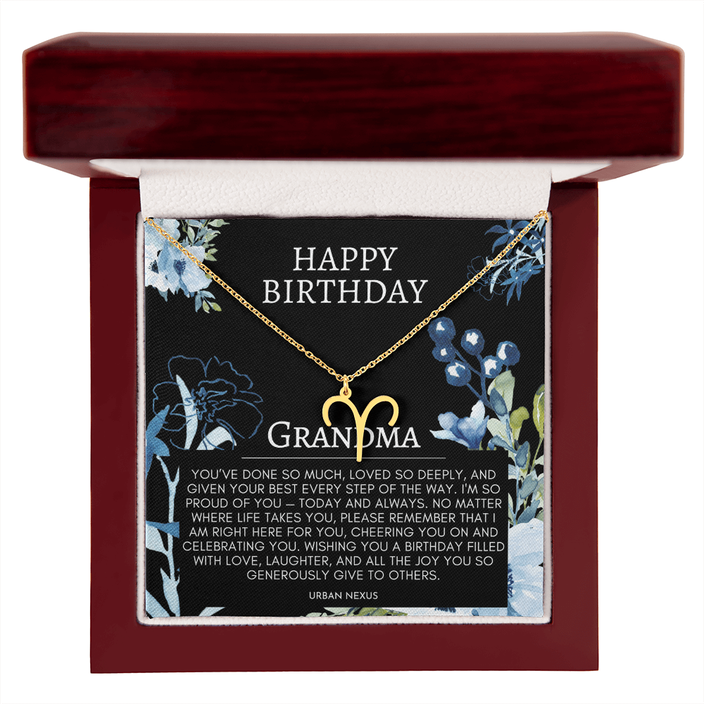 Grandmother Dainty Necklace | Horoscope, Zodiac, Star Sign