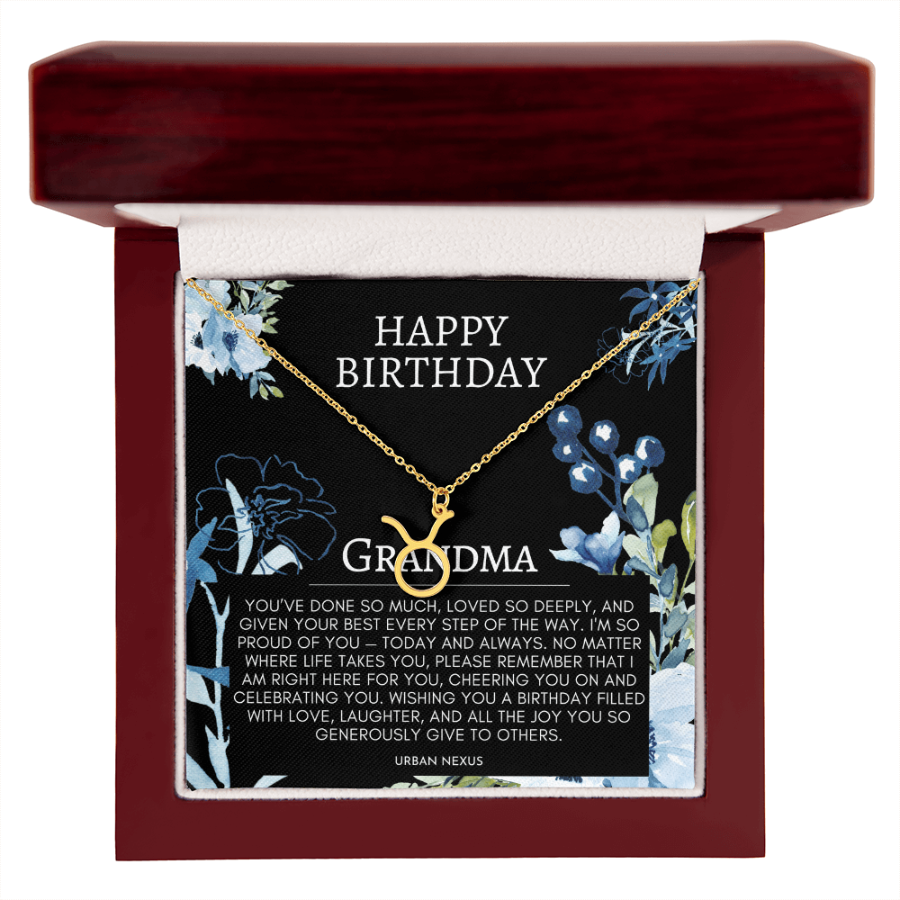 Grandmother Dainty Necklace | Horoscope, Zodiac, Star Sign