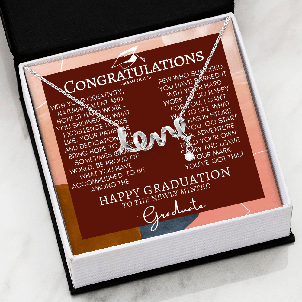 Unique Charm Necklace Graduation Present for Her GHX11