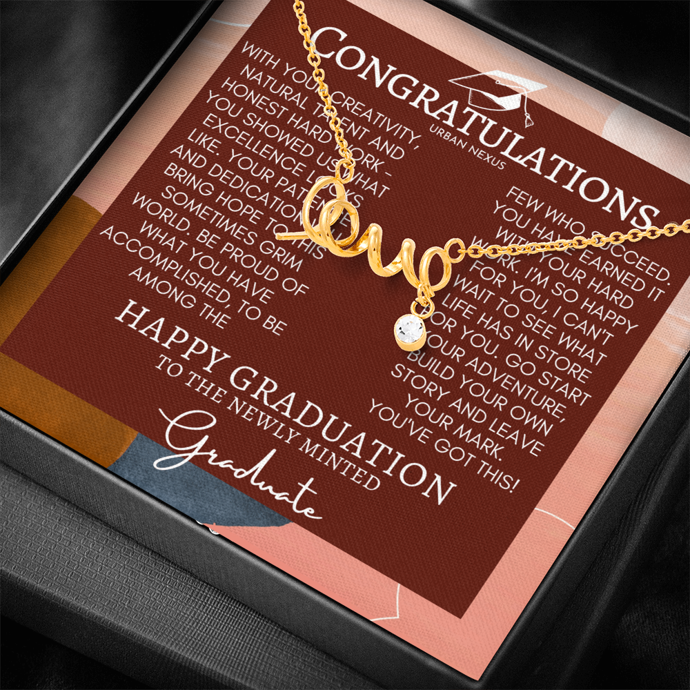 Unique Charm Necklace Graduation Present for Her GHX11