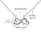Double Heart Delicate Necklace | Grandmother, Grandma, Granny, Nana, Meemaw