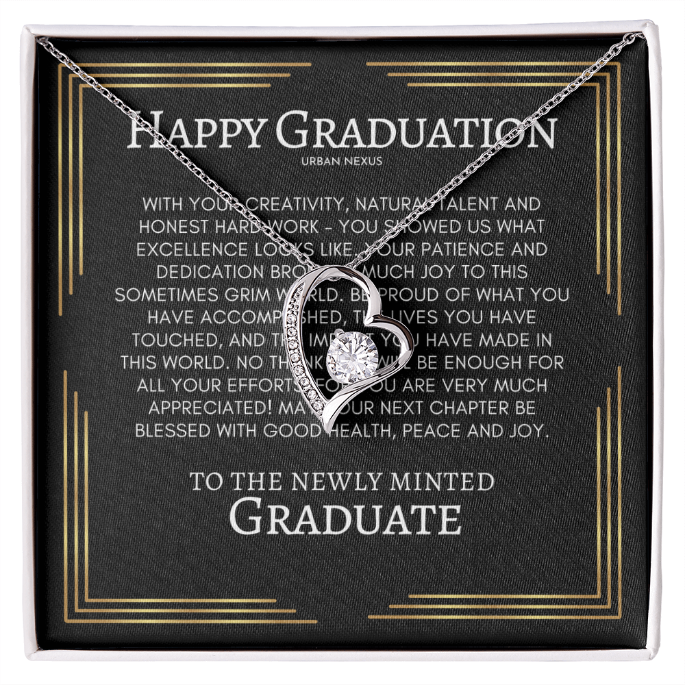 Heart Pendant Necklace | College High School Graduation Gift Idea for Her GHX5