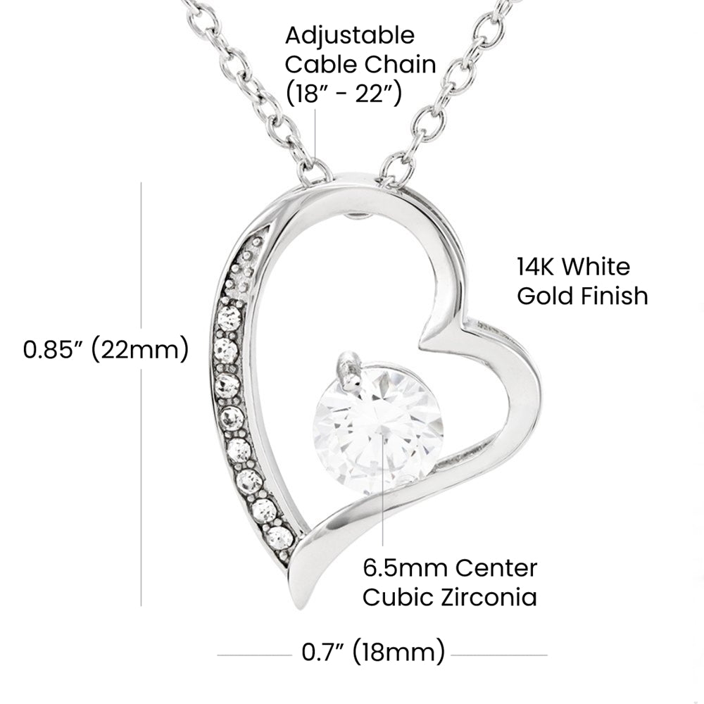Heart Pendant Necklace - Birthday Gift for Grandma or Grandmother, Nana Meemaw Mimi Present GMX9