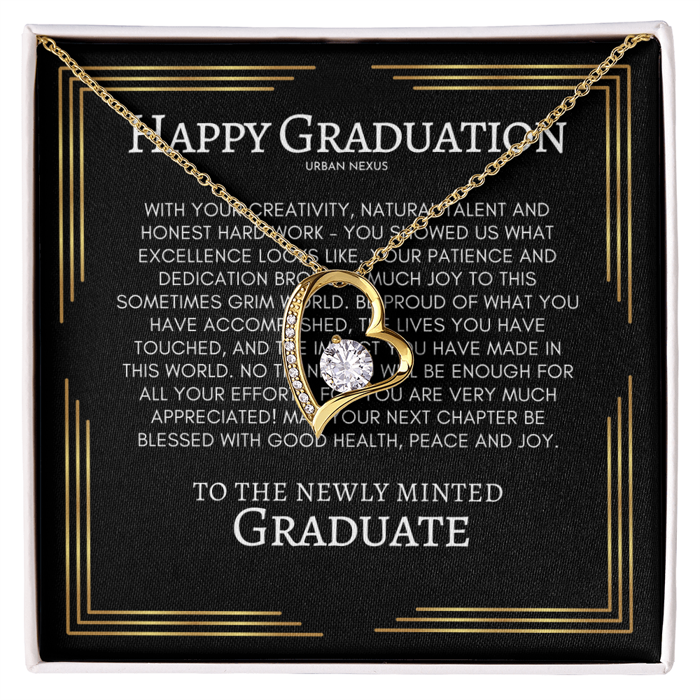 Heart Pendant Necklace | College High School Graduation Gift Idea for Her GHX5