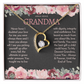 Heart Pendant Necklace - Birthday Gift for Grandma or Grandmother, Nana Meemaw Mimi Present GMX9