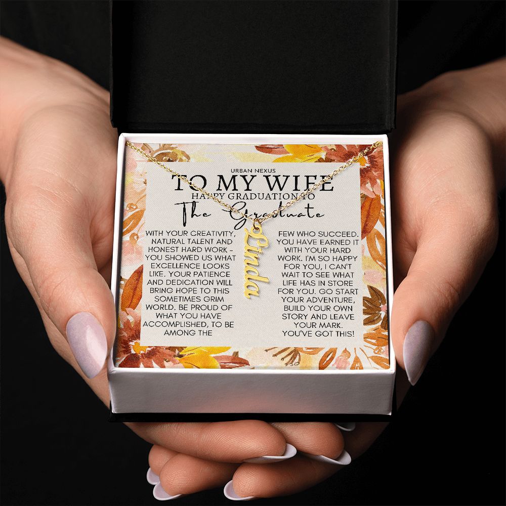 Dangle Name Necklace Best Graduation Gifts For Wife | Convocation Gifts For Her Sa2 - Urban Nexus Store