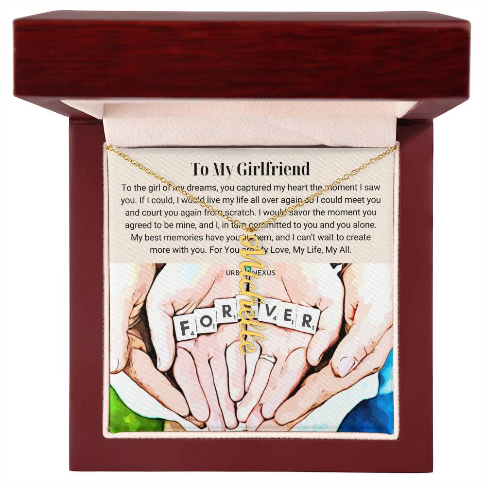 Dangle Name Necklace | Christmas Gift Idea for Your Girlfriend AT2 - Urban Nexus Store