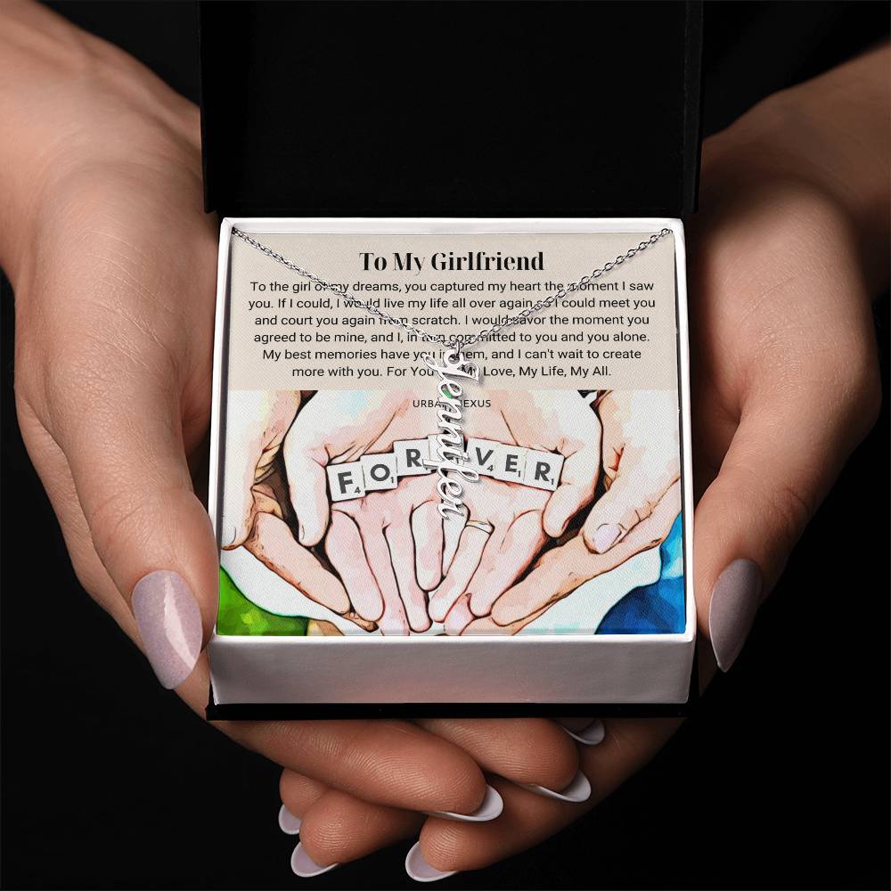 Dangle Name Necklace | Christmas Gift Idea for Your Girlfriend AT2 - Urban Nexus Store