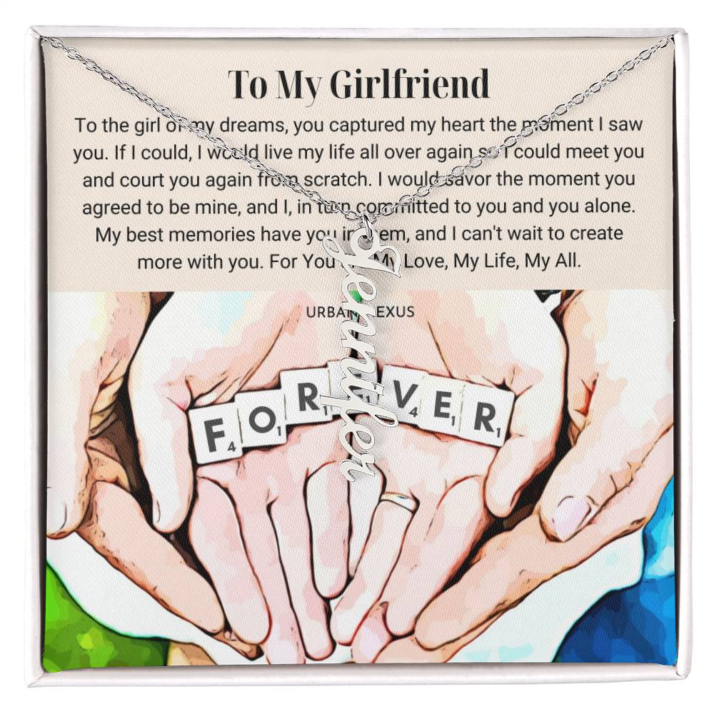 Dangle Name Necklace | Christmas Gift Idea for Your Girlfriend AT2 - Urban Nexus Store