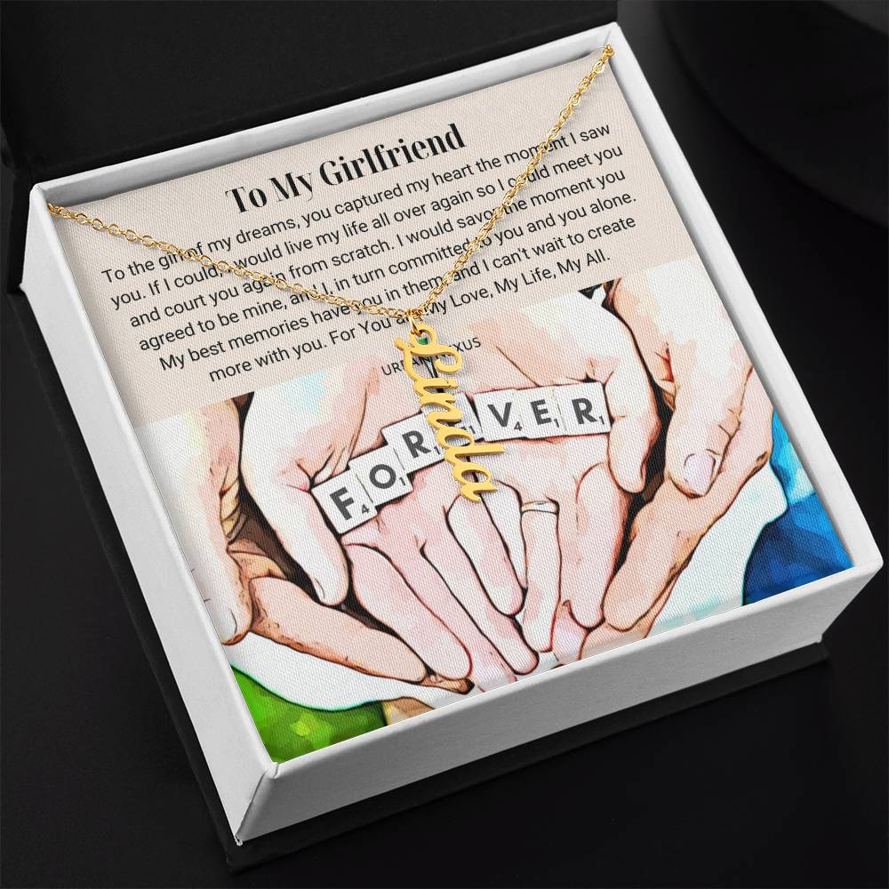 Dangle Name Necklace | Christmas Gift Idea for Your Girlfriend AT2 - Urban Nexus Store