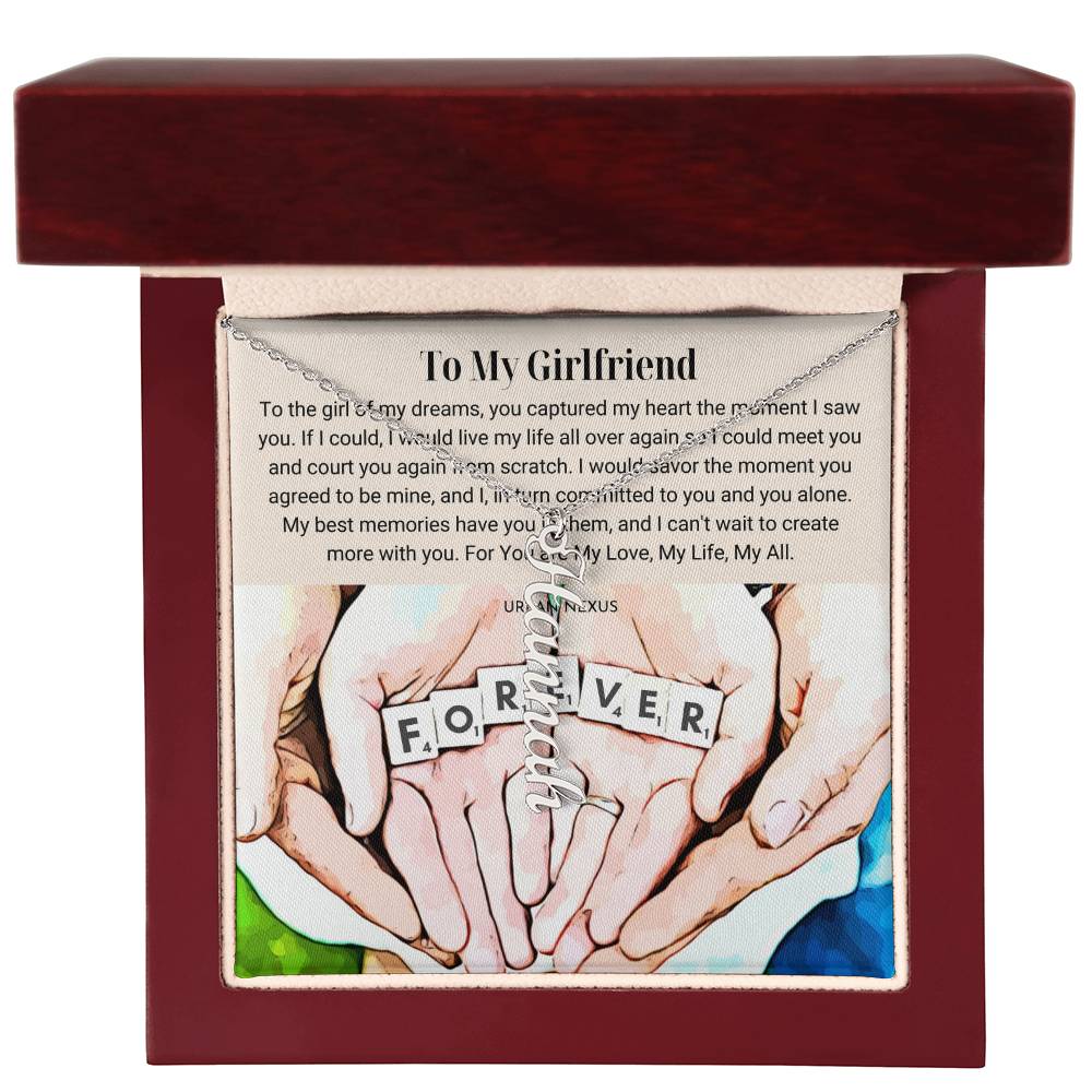 Dangle Name Necklace | Christmas Gift Idea for Your Girlfriend AT2 - Urban Nexus Store