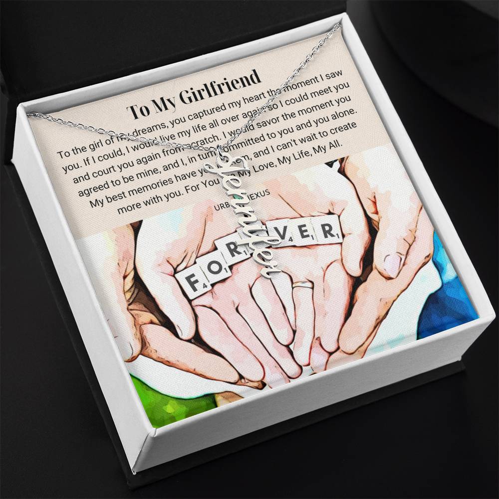 Dangle Name Necklace | Christmas Gift Idea for Your Girlfriend AT2 - Urban Nexus Store