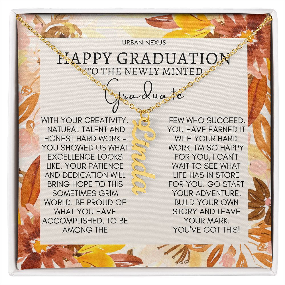 Dangle Name Necklace College High School Graduation Gift For Her AO72 - Urban Nexus Store